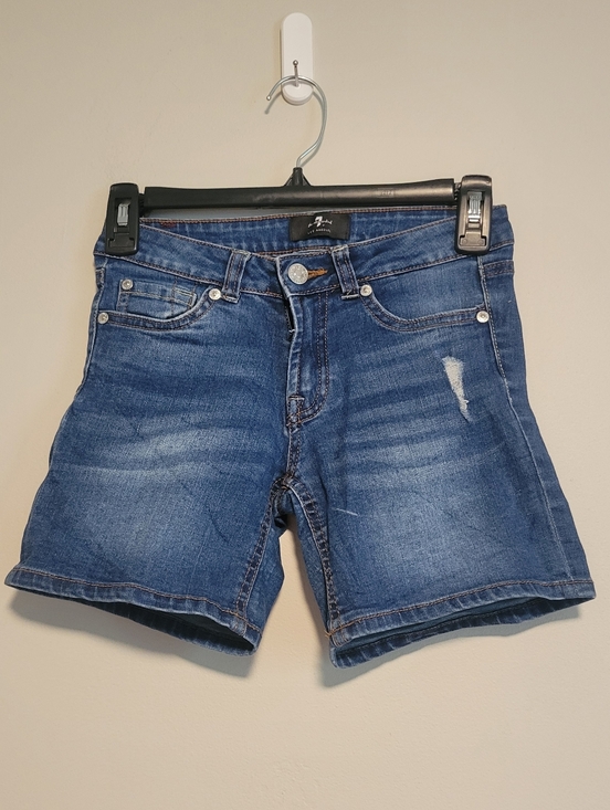 7 For All Mankind Other - 7 For All Mankind Indigo Blue Denim Shorts Girls Size 10